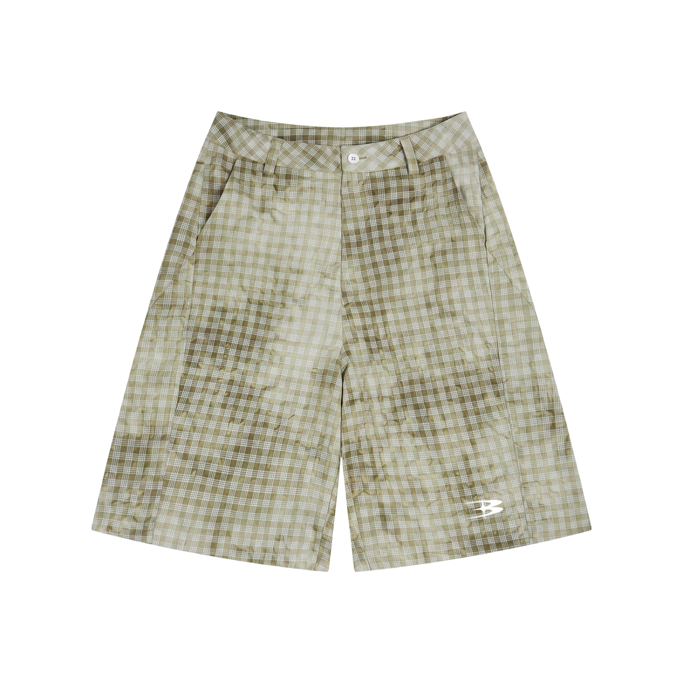Washed Plaid Shorts — imagen 1