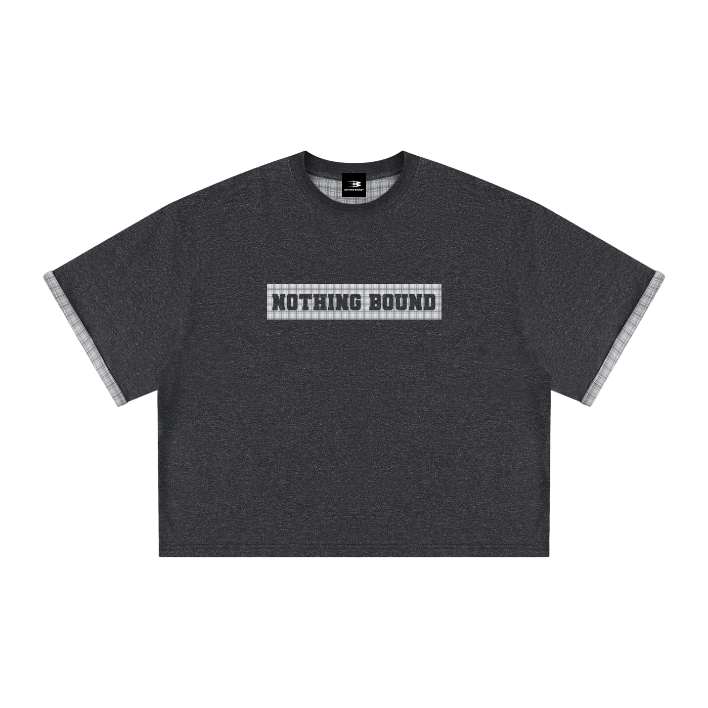 Plaid Boxy Tee — imagen 1