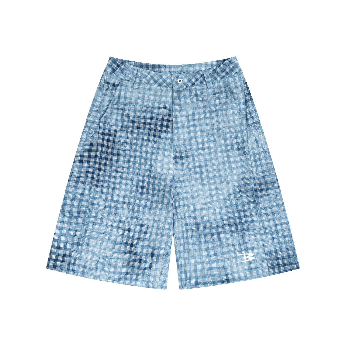 Washed Plaid Shorts — imagen 1