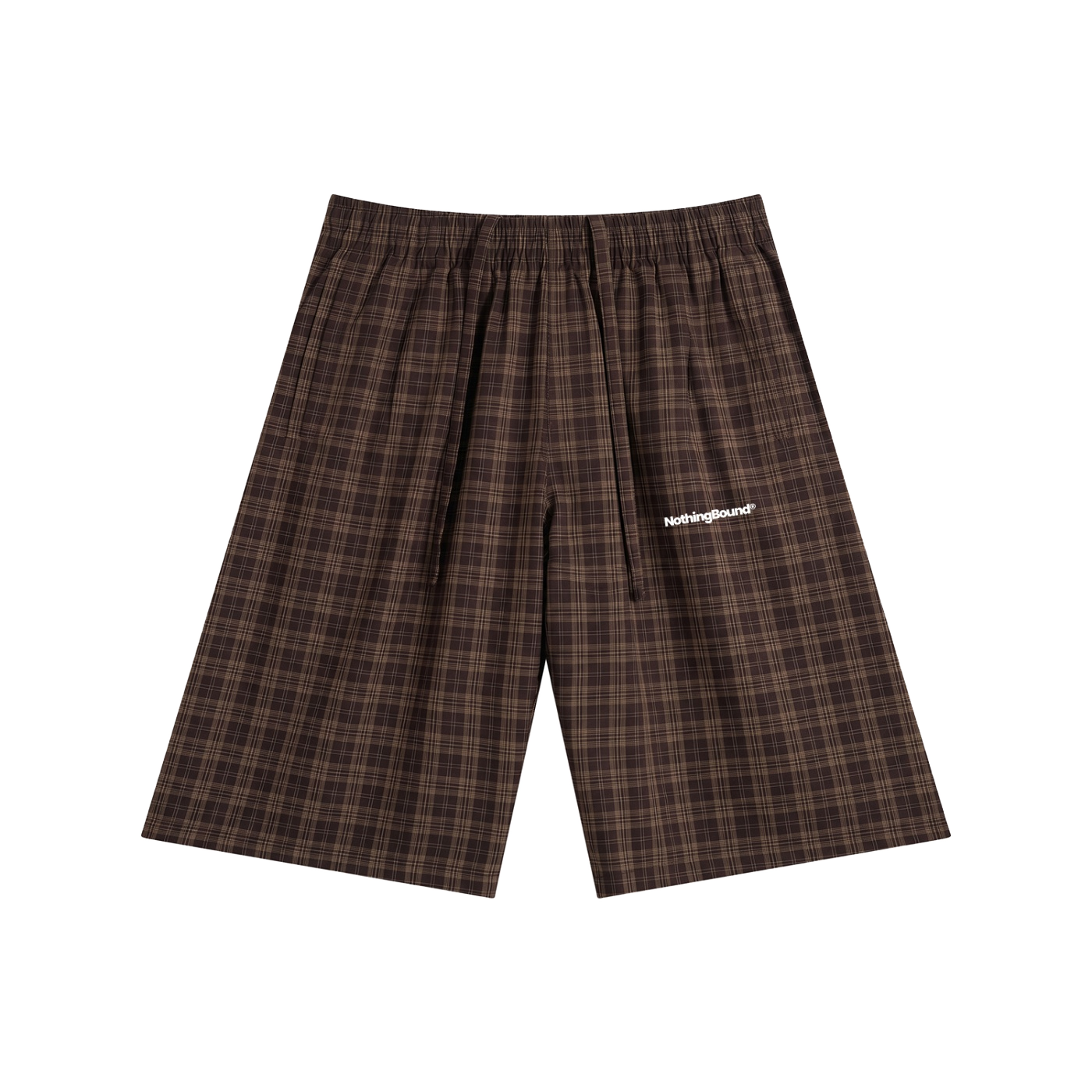 Plaid Wide-Leg Shorts — imagen 1