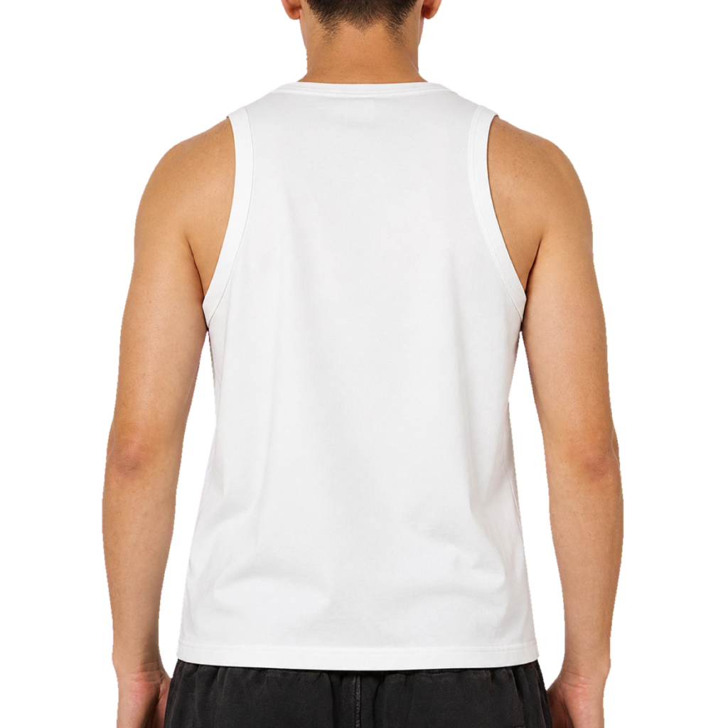 Symbol Tank Top — vista trasera de fit