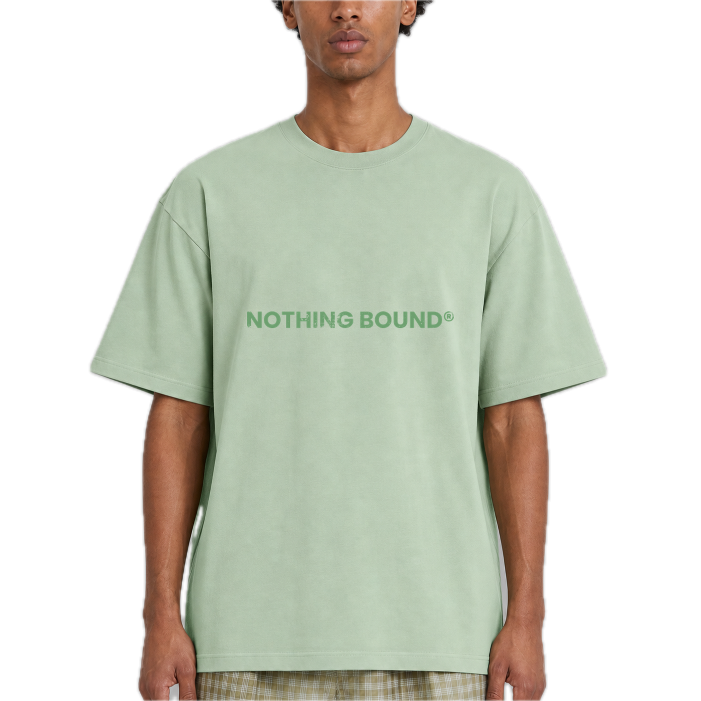 Wordmark Basic Tee — vista frontal de fit