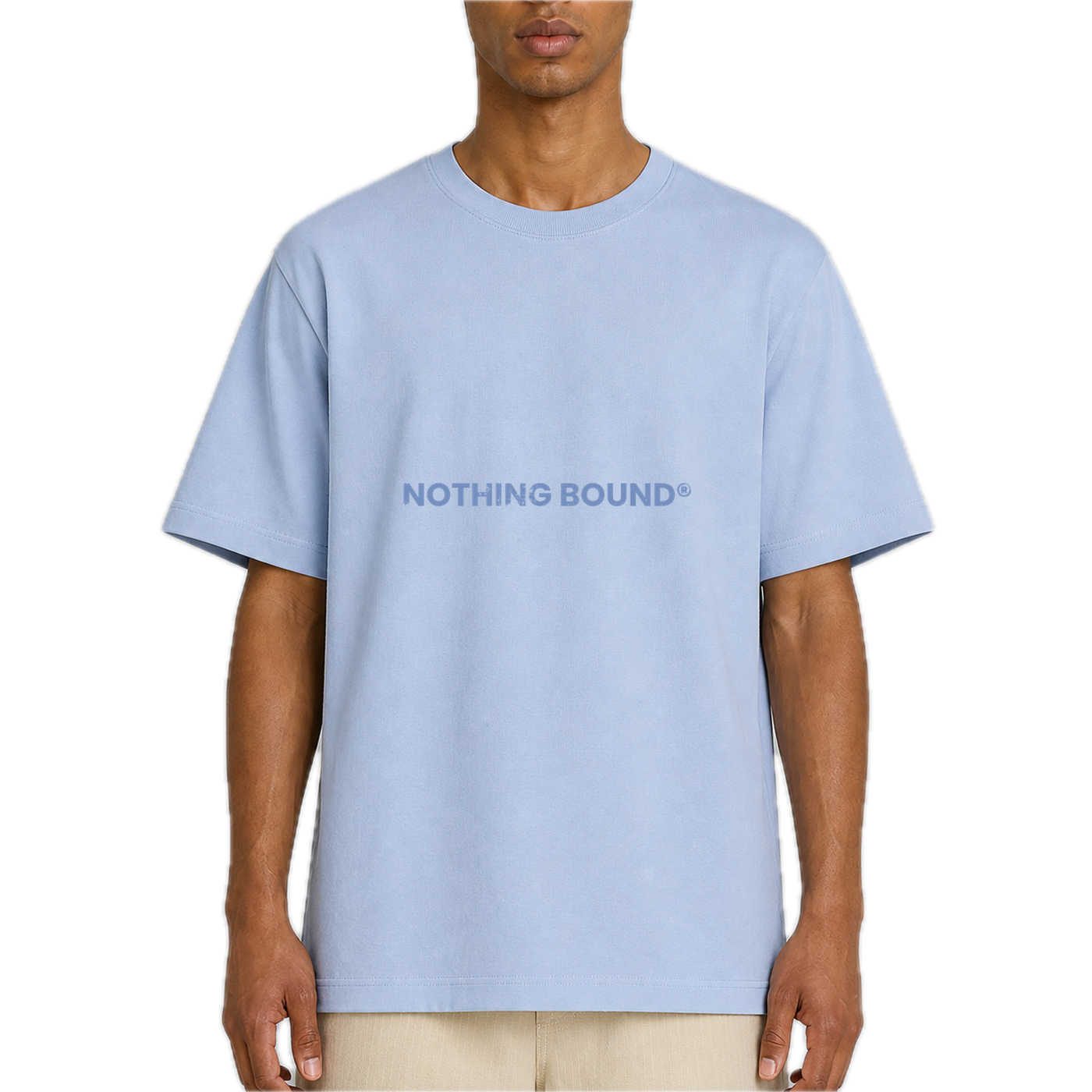 Wordmark Basic Tee — vista frontal de fit