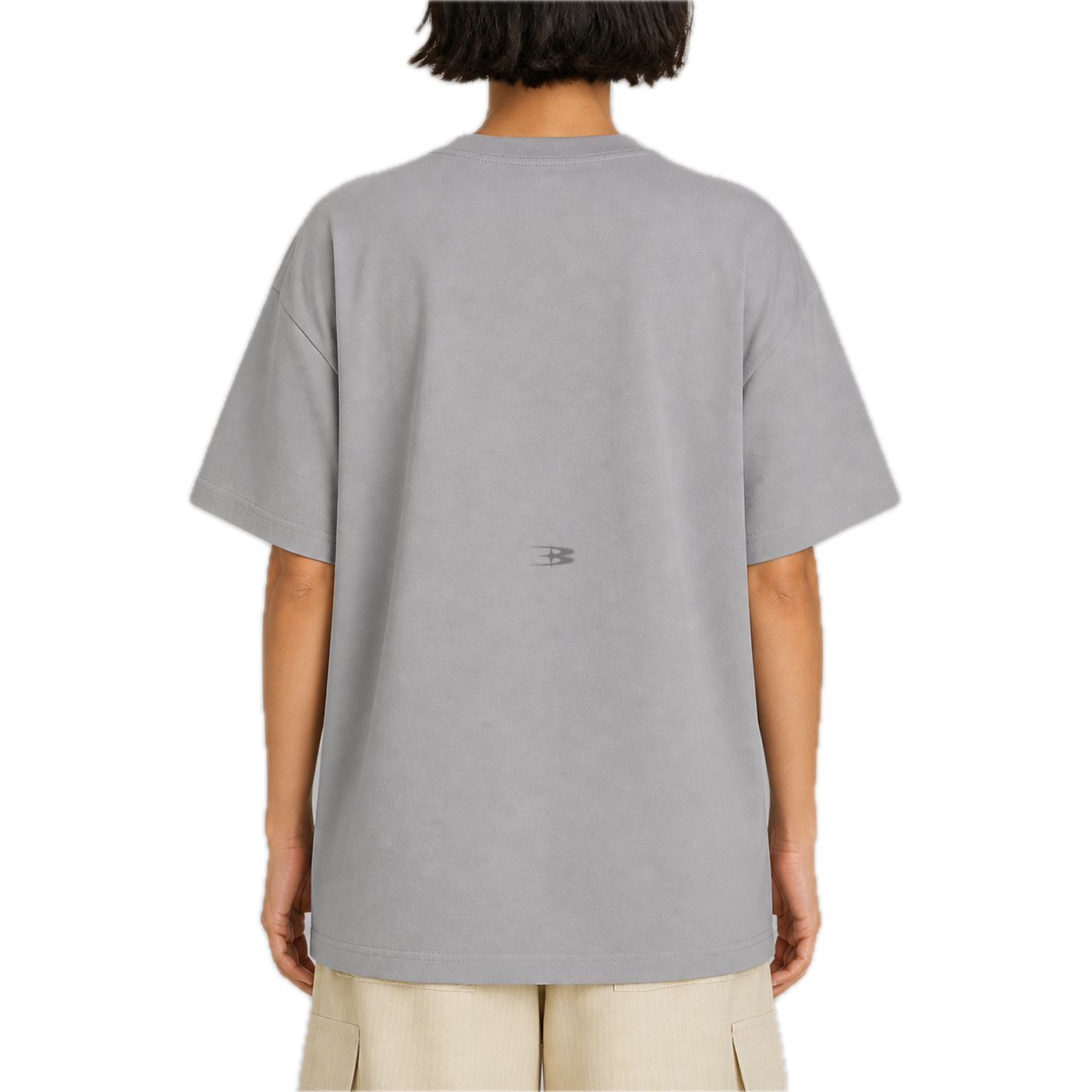 Wordmark Basic Tee — vista trasera de fit