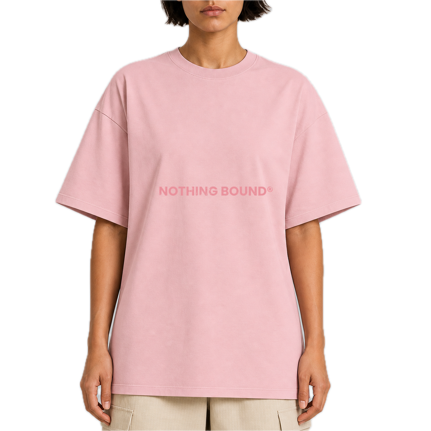 Wordmark Basic Tee — vista frontal de fit