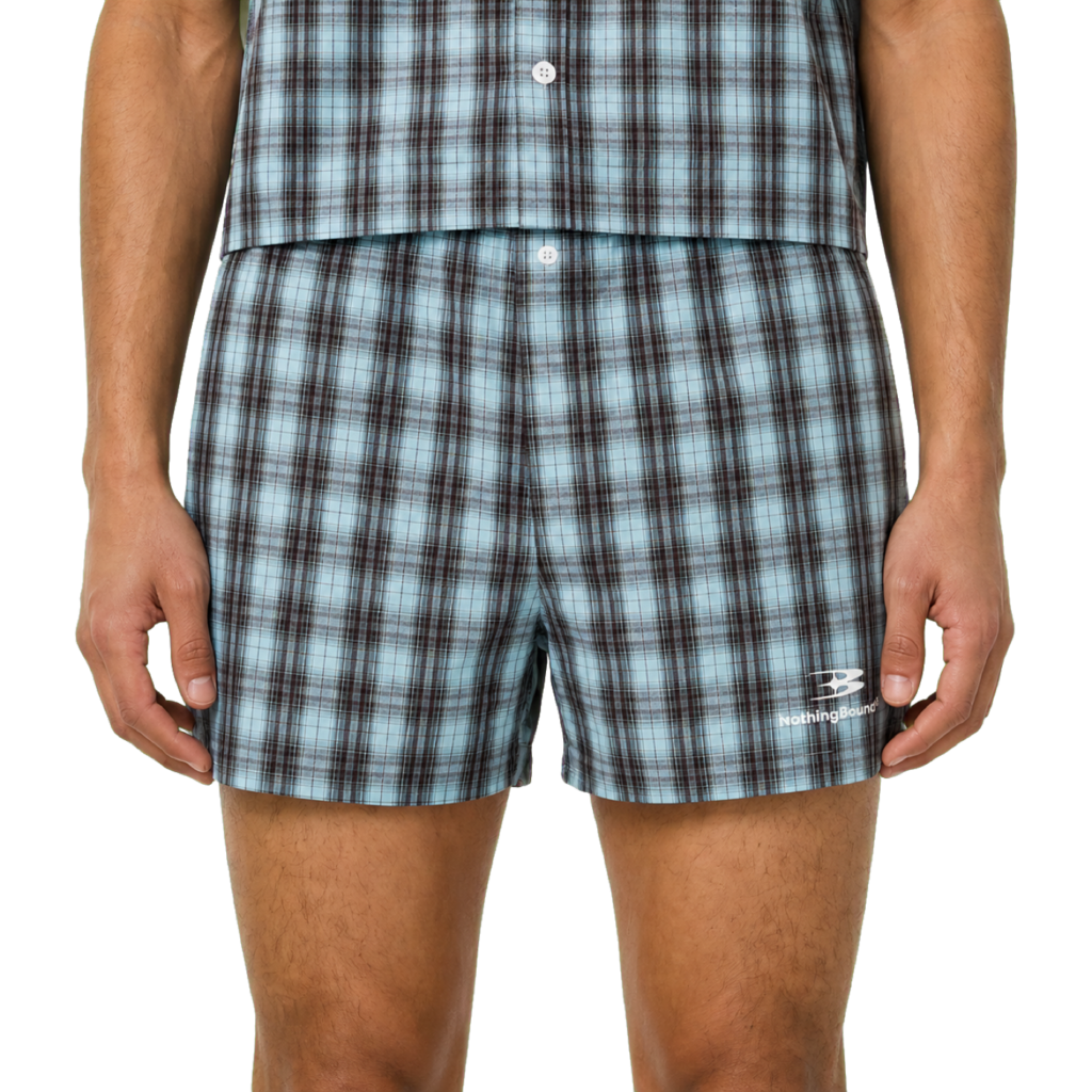 Plaid Short Shorts — vista frontal de fit
